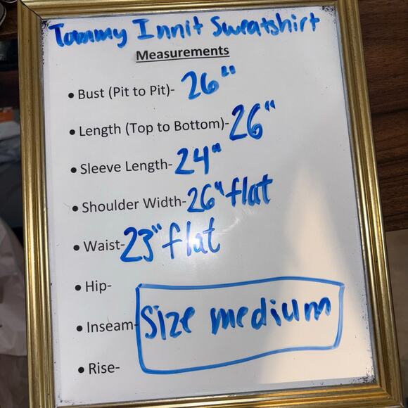 TommyInnit Limited Edition Crewneck Sweatshirt Blue Unisex Size Medium - Picture 12 of 12